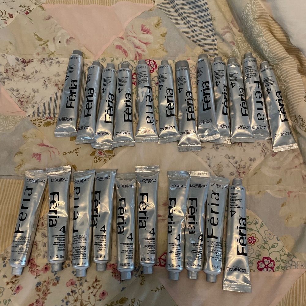 L'oreal Feria , anti brass, Power Shimmer, shimmer  boost, Conditioner qty 22